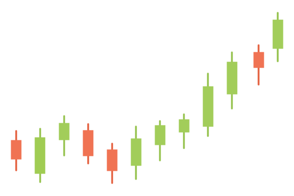 Decoding Market Trends with Candlestick Chart Icons