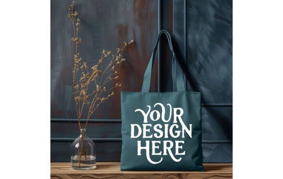 Elevate Your Brand with the Blue Spruce Tote Bag Mockup