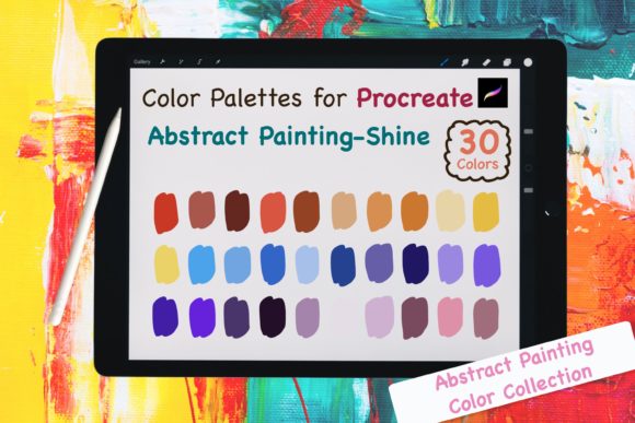 Elevate Your Digital Art with Abstract Shine Procreate Palettes