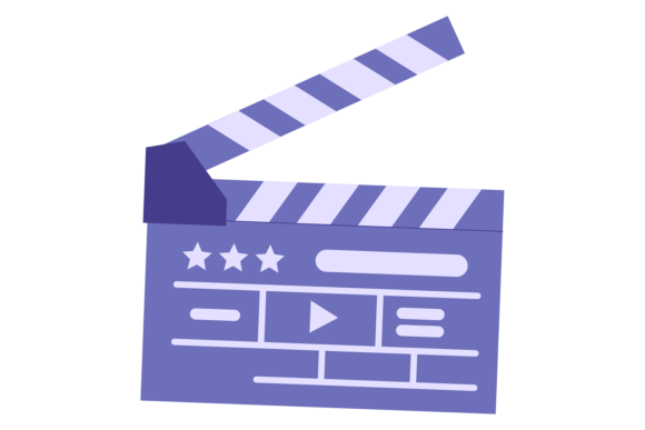 Film Clapper Color Icon: A Cinematic Touch for Your Brand