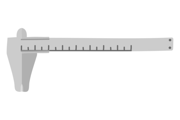 Mastering Measurement: The Caliper Color Icon. Measurement Tool. Co Visual Guide