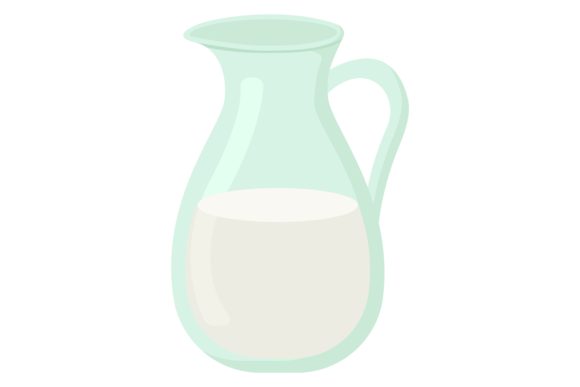 Milk Jug Color Icon: The Glass Pitcher Design Asset