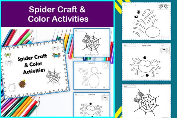 Spider Craft, Color & Writing Activities: A Creative Adventure