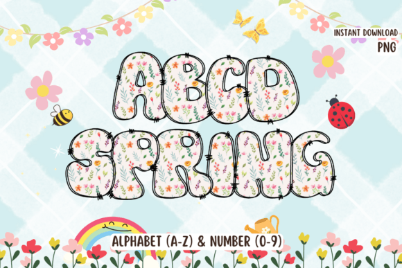 Spring Doodle Letters: A Colorful Alphabet Toolkit