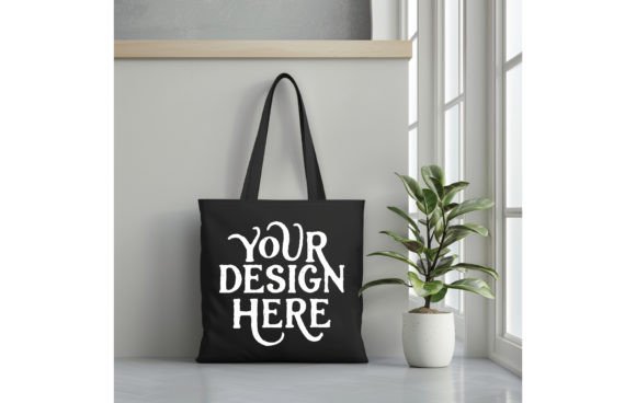 Tote Bag, Color Black Mockup: Your Ultimate Design Asset