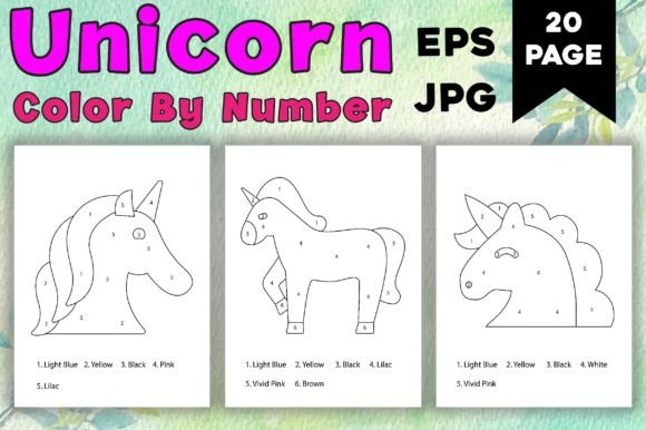 Unicorn Color by Number Pages 02: Magic for Your KDP Business