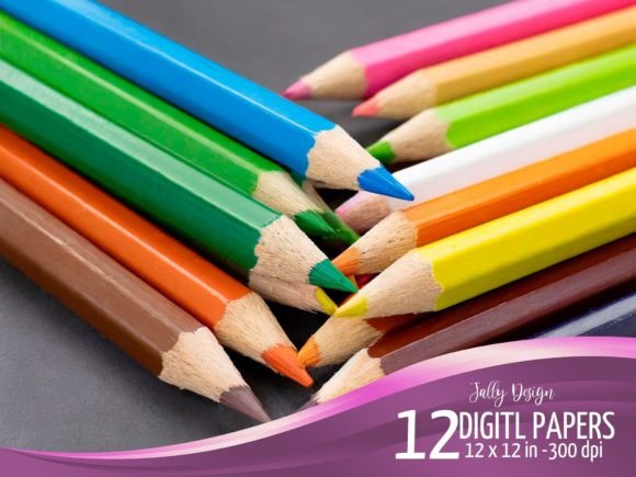 Unleash Your Creative Projects with Realistic Color Pencils Illustrations