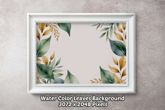 Water Color Leaves Background 04: Your Next Design Asset