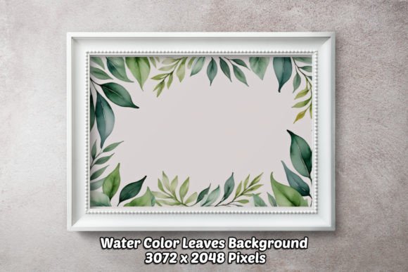 Water Color Leaves Background 05: A Designer's Organic Asset