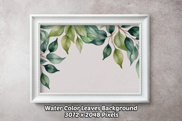 Water Color Leaves Background 06: Your New Design Secret Weapon